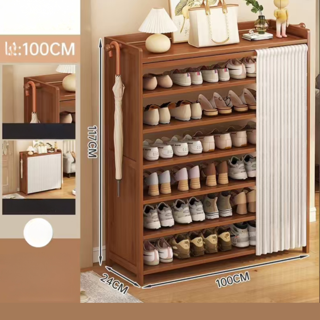 بخشب البامبو وستارة 7 طبقات