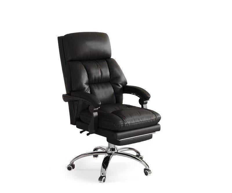 كرسي مكتب جلد ريكلاينر